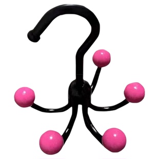 多巴胺旋转六爪挂钩挂包架家用多功能内衣衣帽挂钩免打孔收纳架子