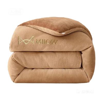 猫人冬季加厚保暖牛奶绒被子