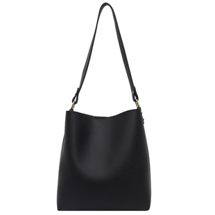 上班通勤包包女款2025新款潮高级感美拉德单肩包大容量斜挎水桶包