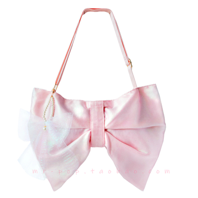 波普先生大蝴蝶结花嫁日系布包