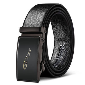 男士皮带整张制作自动扣腰带