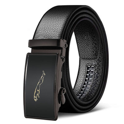 男士皮带整张制作自动扣腰带