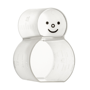 量杯日本进口AKEBONO厨房烘焙带刻度计量杯舀米勺塑料雪人量勺