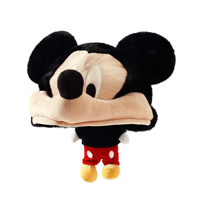 米奇米妮毛绒玩偶帽子女冬季防寒