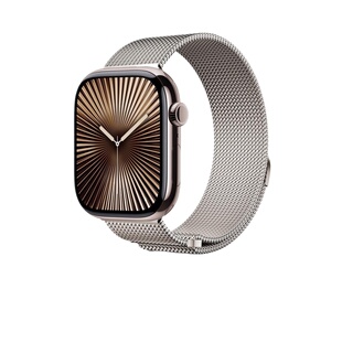 适用苹果applewatch手表S11表带iwatch米兰尼斯官方原装正品s10女款手表带apple watch新款s9夏天磁吸华强北