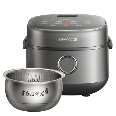 九阳电饭煲0涂层有钛316LTi不锈钢家用大容量智能煮饭煮粥电饭锅