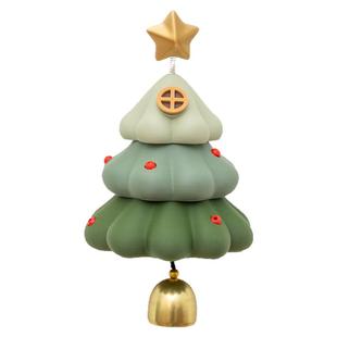 多巴胺立体圣诞树冰箱贴 个性创意门铃铛 可爱有趣洞洞板磁吸门饰