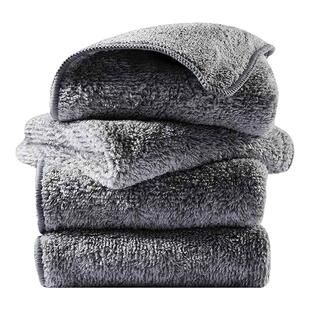 竹碳纤维洗碗布厨房专用毛巾抹布加厚家用擦桌子不掉毛吸水不沾油