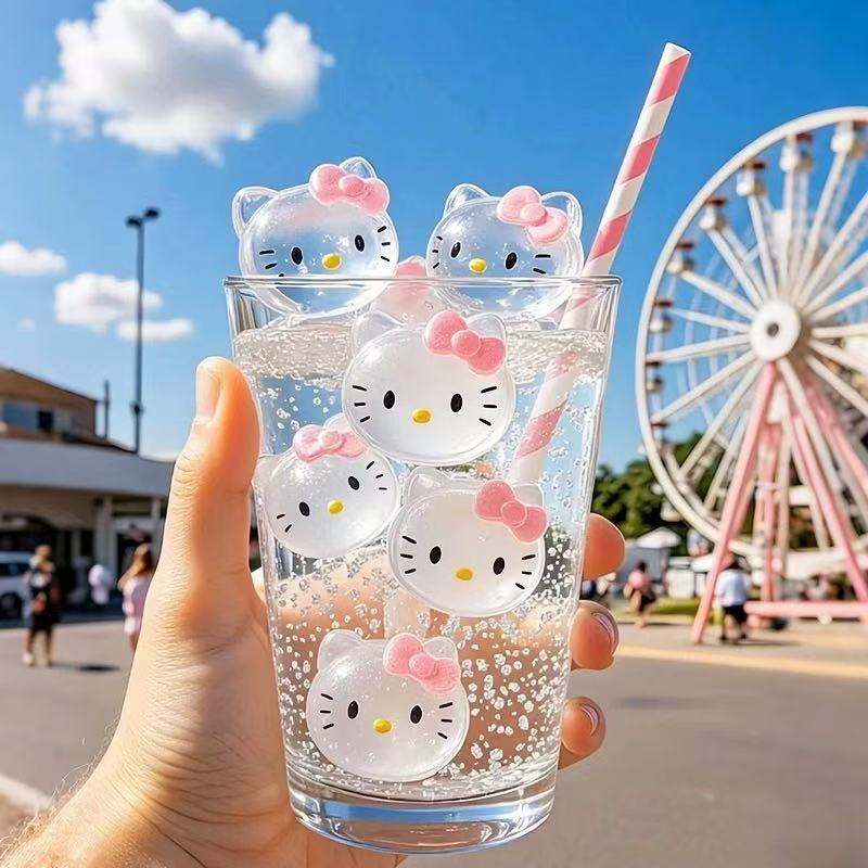helloKitty制冰模具冰块制冰器夏食品级注水硅胶家用威士忌冰格盒