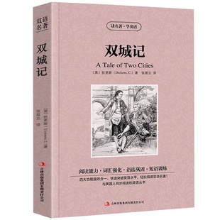 双城记正版中英文双语名著中英对照版英汉对照中英文双语版经典世界名著外国文学长篇小说英文版原版英语读物初高中生课外阅读书籍