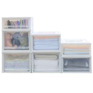 爱丽思IRIS收纳箱抽屉式家用塑料透明爱丽丝衣服收纳整理储物柜子