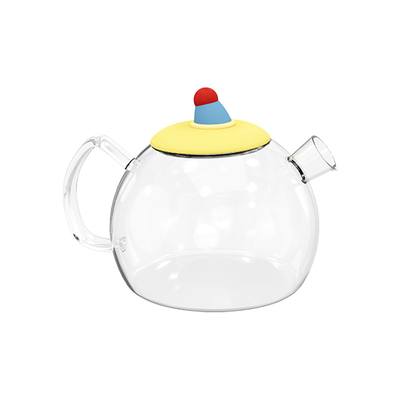 comika口咔帽子水壶养生大容量煮花茶水分离高硼硅耐高低温玻璃