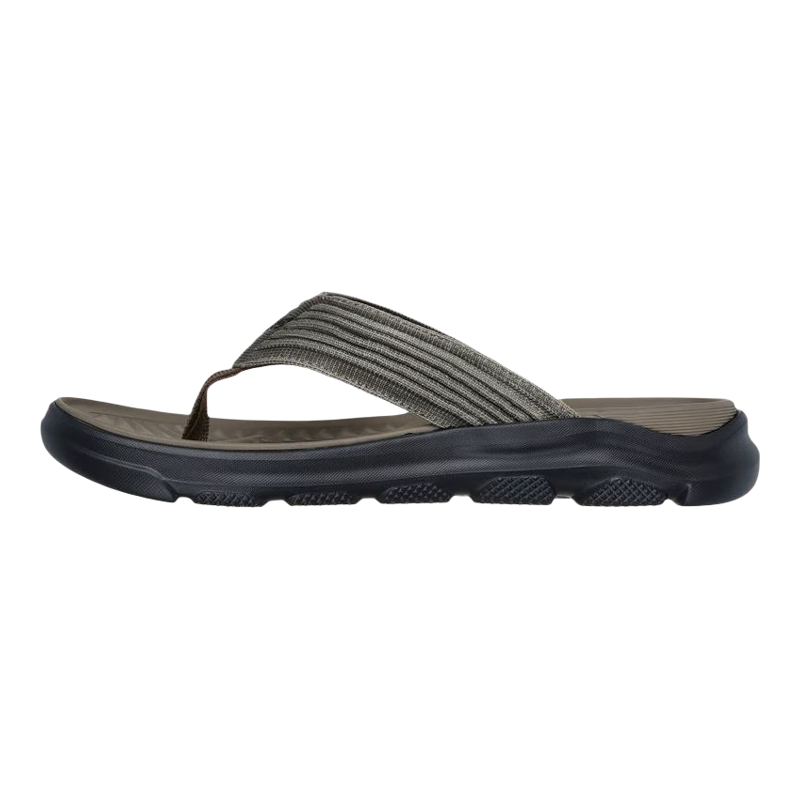 Skechers斯凯奇男鞋人字拖凉拖鞋夹趾户外缓震轻便防滑沙滩鞋夏季