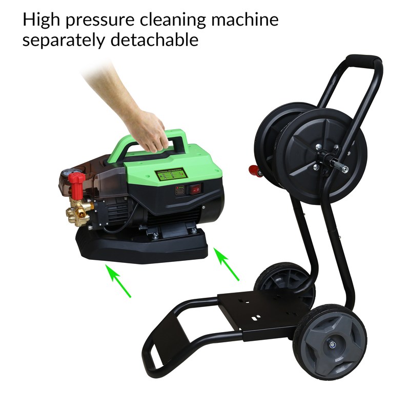 SPS2.5KW家用电动高压清洗机手推式洗车机水枪2合1自动启停便携式