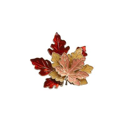 入秋枫叶胸针男女学生ins合金