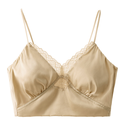 有致无钢圈性感真丝吊带内衣