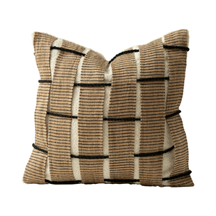 中古风民宿靠背垫新中式客厅沙发抱枕布艺现代简约民宿样板间靠垫