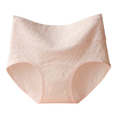 女士内裤纯棉裆2025新款高腰舒适透气收腹棉质包臀内裤三角裤