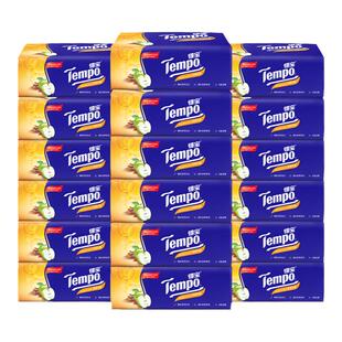 Tempo得宝纸巾抽纸整箱家用实惠装4包苹果木味卫生纸面巾纸餐巾纸