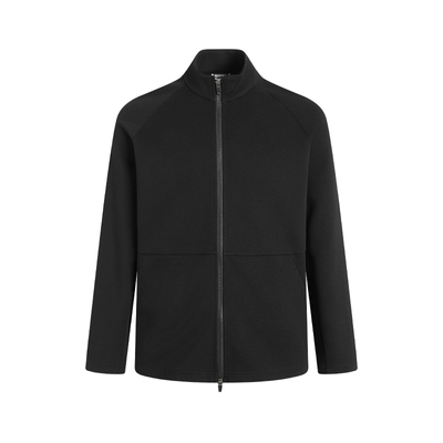 ZONEiD 针织运动立领外套秋冬双头拉链肌理感保暖简约休闲夹克