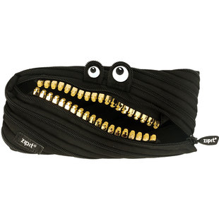 ZIPIT授权旗舰店 金牙怪兽拉链笔袋学生可爱文具盒袋铅笔盒男初中