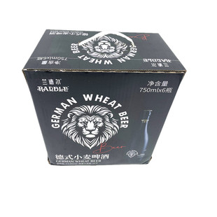 兰德尔狮王精酿啤酒德式小麦啤酒750ml*6瓶装网红啤酒兰德尔啤酒