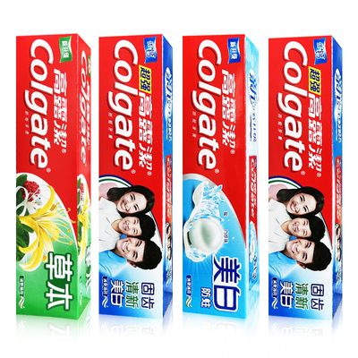 高露洁清新防蛀修护固齿亮白牙膏