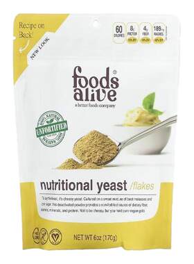 Foods Alive营养酵母不含谷蛋白进口营养维生素酵母烹饪调味