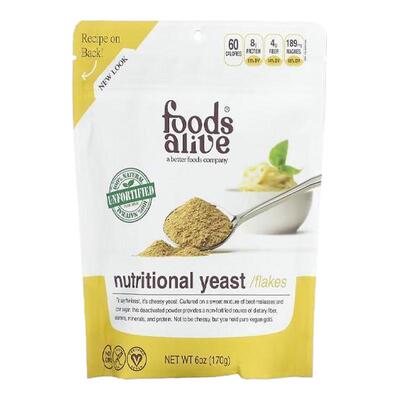 Foods Alive营养酵母不含谷蛋白进口营养维生素酵母烹饪调味