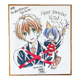 日单散货正版中二病也要谈恋爱小鸟游六花勇太原画生日色纸礼物