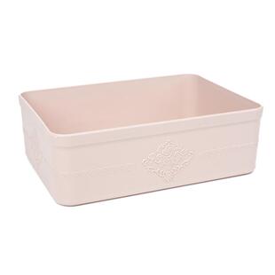 桌面收纳盒无盖长方形整理盒抽屉分格杂物收纳筐储物盒子塑料加厚