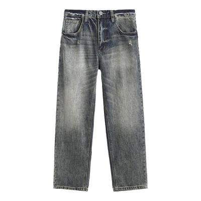 XAKA拉链牛仔长裤秋季青春流行