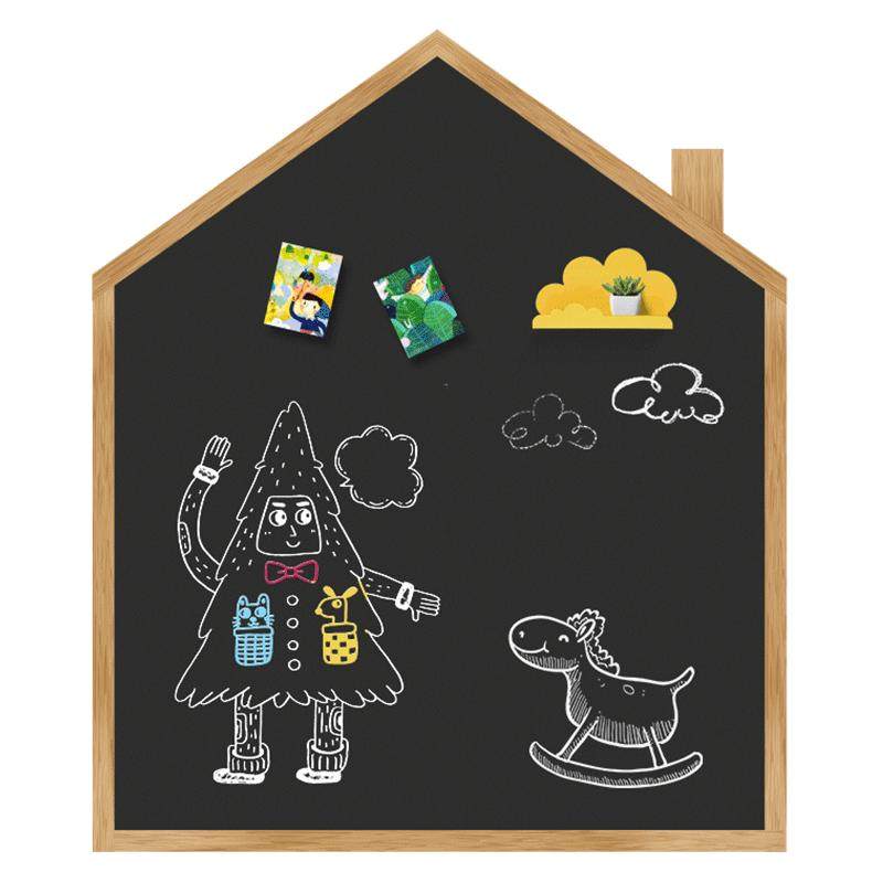 磁博士木纹房子造型可定制黑板