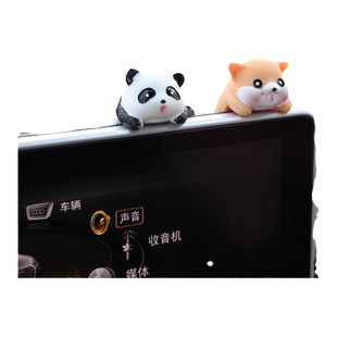 网红汽车内饰品摆件卡通可爱柴犬车载中控台屏幕小摆件车内装饰品