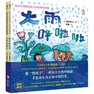 绘本大师田岛征三的自然狂想曲：《大风咣咣咣》+《大雨哗啦啦》全2册百千幼儿阅读研究院院长孙莉莉五颗星美育创始人杨政联袂推荐