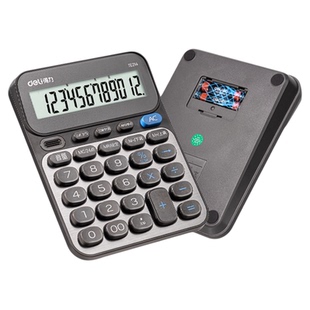 得力语音计算器大屏商务办公用真人语音款会计专用计算机连加连等大按键大屏幕带声音商用高颜值多功能加大号