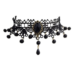 锁骨链韩版蕾丝项链女简约短款流行脖子饰品颈带项圈颈链时尚脖链