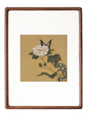 陈洪绶工笔花鸟新中式书房挂画