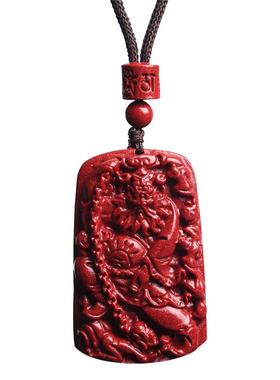 天然朱砂钟馗吊坠男女随身护身符