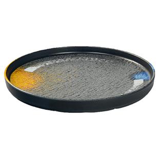 凯柏雅密胺圆盘仿瓷日式西餐盘子牛排餐盘寿司烤肉盘烧烤菜碟商用