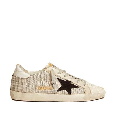 自营欧洲直邮Golden Goose黄金鹅女士休闲鞋女士网面皮革低帮平底