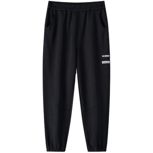 胖男童裤子加绒加厚冬加肥加大青少年大码童装男孩大童儿童运动裤