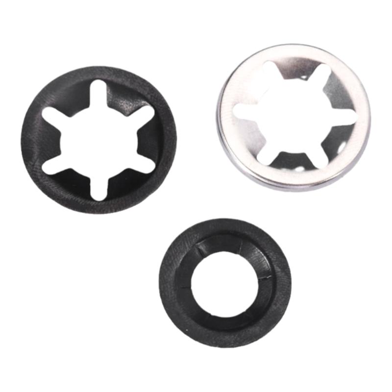 65锰钢弹簧卡圈密型轴承夹挡圈304不锈钢翻边梅花夹垫圈M3M4M6M12