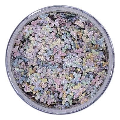 渐变星光蝴蝶浅色轻纱效果形状片