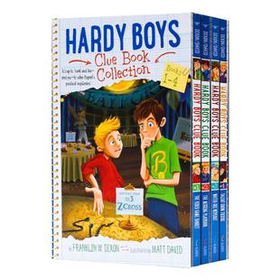 进口英文原版正版 Hardy Boys Clue Book 哈迪男孩线索系列1-4册 少年探险英语阅读故事书 儿童初级章节桥梁书 小说