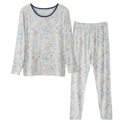 天丝莫代尔秋衣秋裤儿童睡衣套装