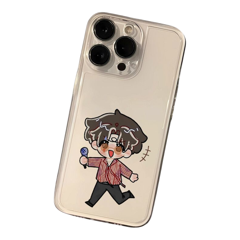 可爱iPhone13苹果12创意小米17ULTRA透明14ProMax软华为NOVA15适用16PLUS手机壳卡通话筒薛之谦VIVOIQOONEO11