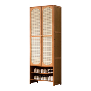 鞋架家用门口多层室内玄关入户门防尘透气复古鞋柜楼道简易收纳柜