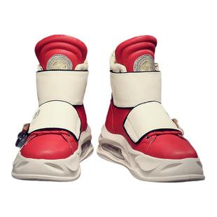 万象润禾-高帮鞋男款冬季男鞋保暖休闲鞋高邦板鞋男生潮鞋厚底