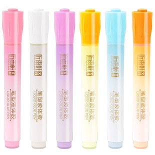 笔型点点胶儿童专用diy大容量胶水笔手工液体透明胶双面胶点胶笔